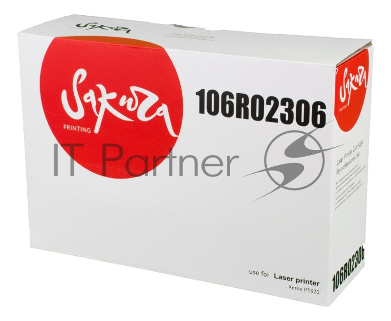 Картридж SAKURA 106R02306 для Xerox P3320, черный,11000 к.
