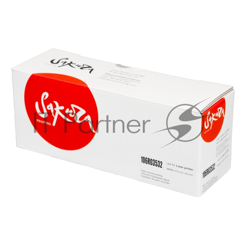 Картридж SAKURA 106R03532 для Xerox Phaser VersaLink C400/ C405, черный, 10 500 к.