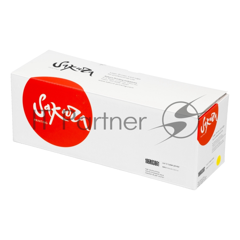 Картридж SAKURA 106R03861 для Xerox Phaser VersaLink C500dn/ C500n, C505S/ C505X, желтый, 2 400 к.
