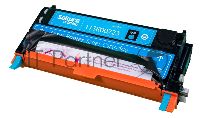 Картридж SAKURA 113R00723 для Xerox P6180, синий, 6000 к.