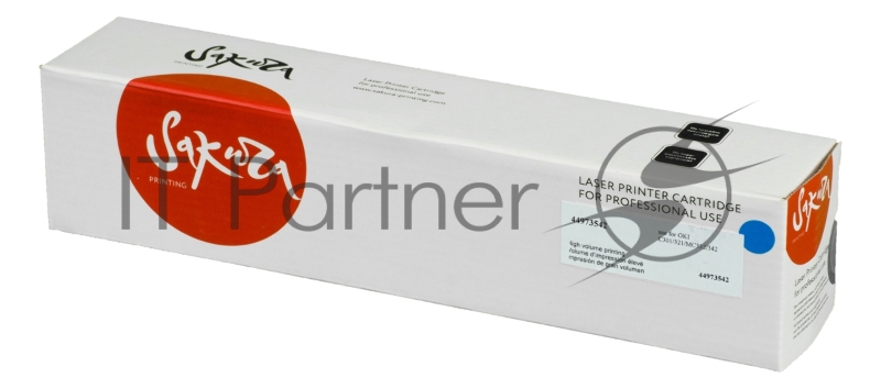 Картридж SAKURA 44973542 для OKI C301/321/MC332/342, пурпурный, 1500 к.