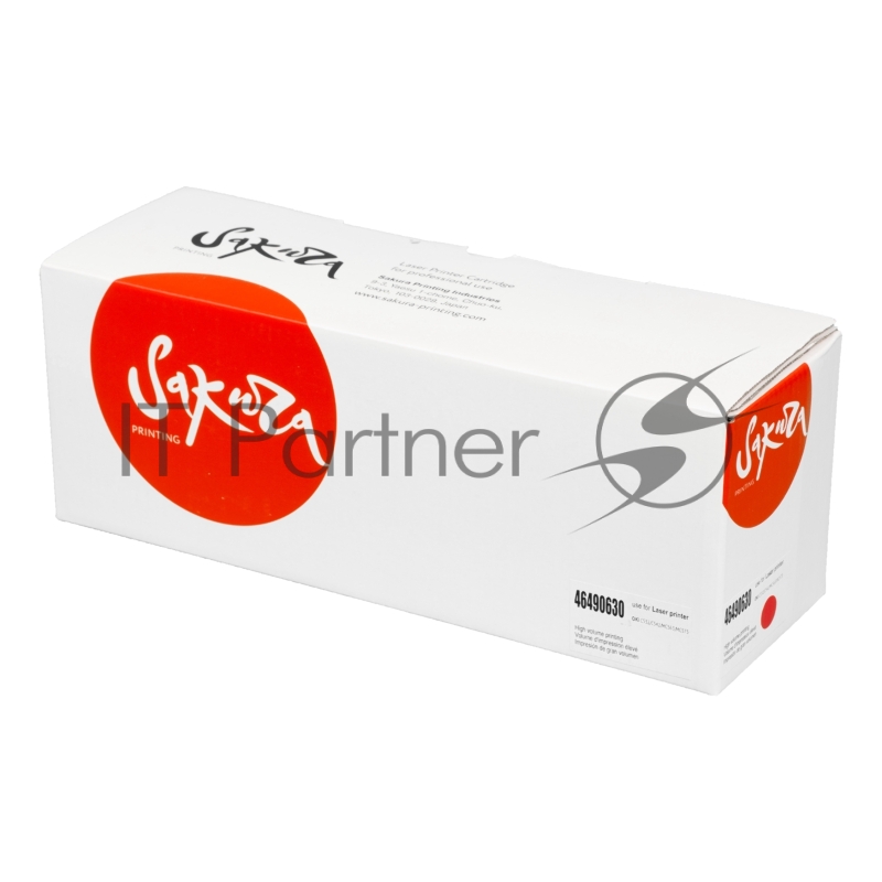 Картридж SAKURA 46490630 для OKI C531DN/ C532DN/ C542DN/ MC563/ MC573, пурпурный, 7 000 к.