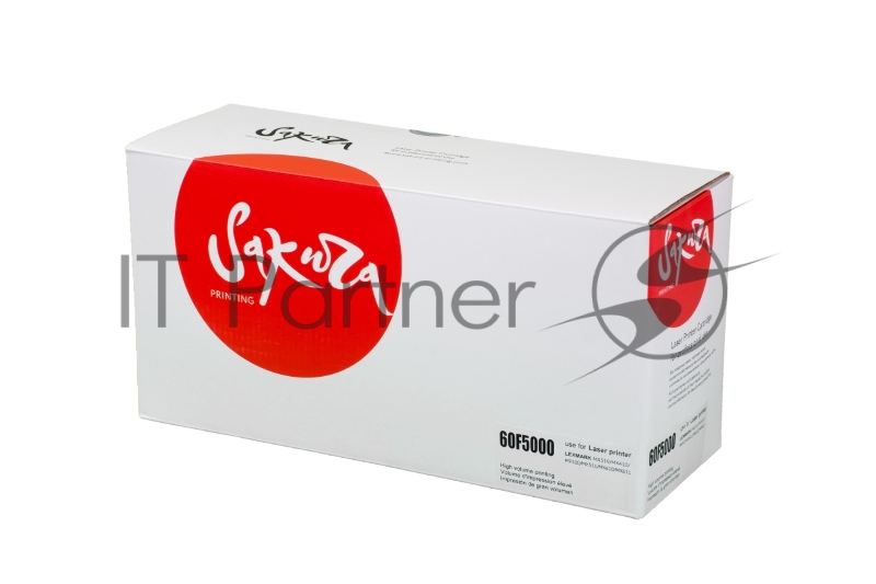 Картридж SAKURA 60F5000 для Lexmark MX310/410/510/511/611, черный, 2 500 к.