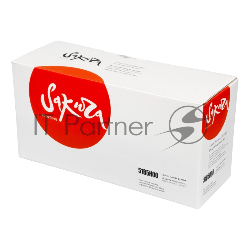 Картридж SAKURA 51B5H00 для Lexmark MS417dn/ MS517dn/ MS617dn, MX417de/ MX517de/ MX617de, черный, 8 500 к.