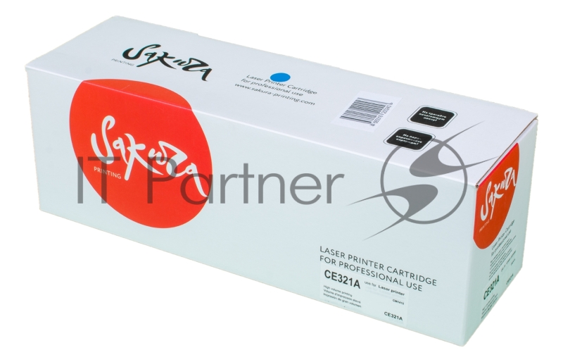 Картридж SAKURA CE321A для HP Color LJ PRO CP1525N/CP1525NW, синий, 1300 к.