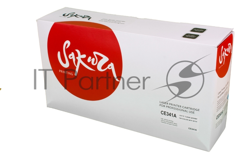 Картридж SAKURA CE341A для HP LJ 700/775, синий, 16 000 к.