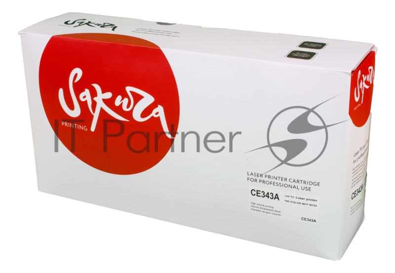 Картридж SAKURA CE343A для HP LJ 700/775, пурпурный, 16 000 к.