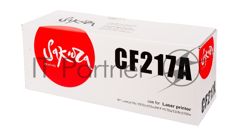 Картридж SAKURA CF217A для HP LJP M102/ MFP M130, черный, 1 600 к.