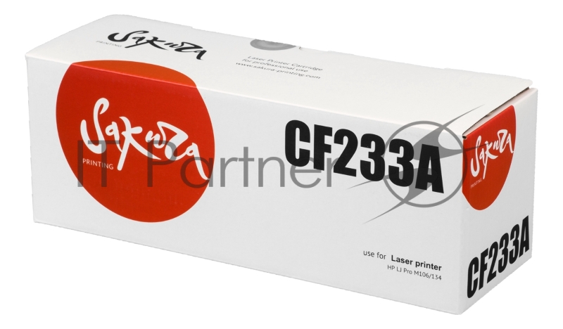 Картридж SAKURA CF233A для HP LJ Pro M106/134, черный, 2 300к.