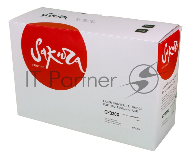 Картридж SAKURA CF330X для HP LJ M651, M651DN, M651N, M651Xh, черный, 20 500 к.