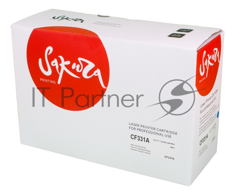 Картридж SAKURA CF331A для HP LJ M651, M651DN, M651N, M651Xh, синий, 15 000 к.