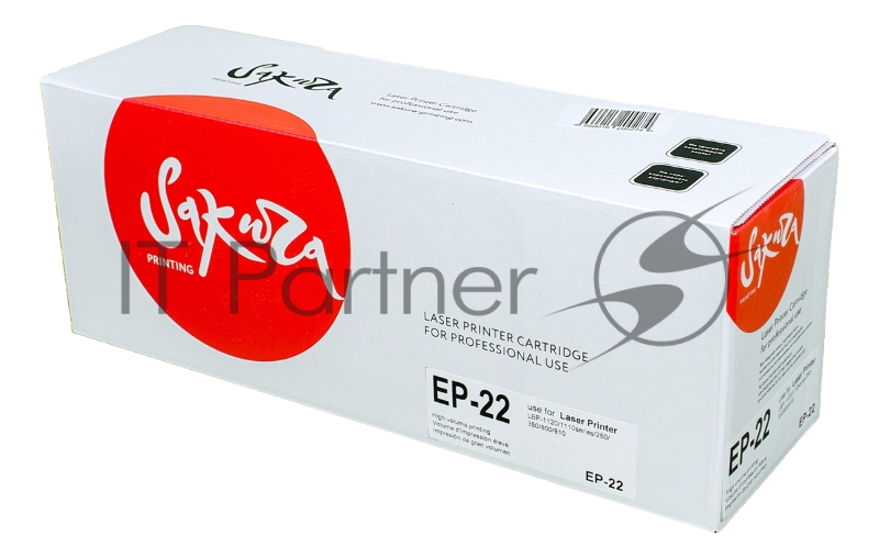 Картридж SAKURA EP22 для Canon LBP-800/810/1120, HP LJ 1100/1100A, черный, 2500 к.