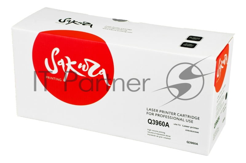 Картридж SAKURA Q3960A для HP LJ 2550/2550L/2550LN/2550N/2820/2 черный 5000 к.