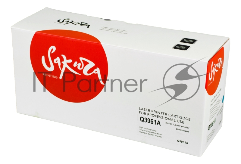 Картридж SAKURA Q3961A для HP LJ 2550/2550L/2550LN/2550N/2820/2 синий 4000 к.
