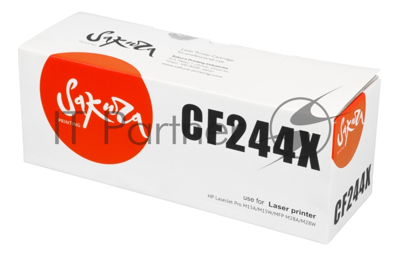 Картридж SAKURA CF244X для HP, черный, 2 000 к.