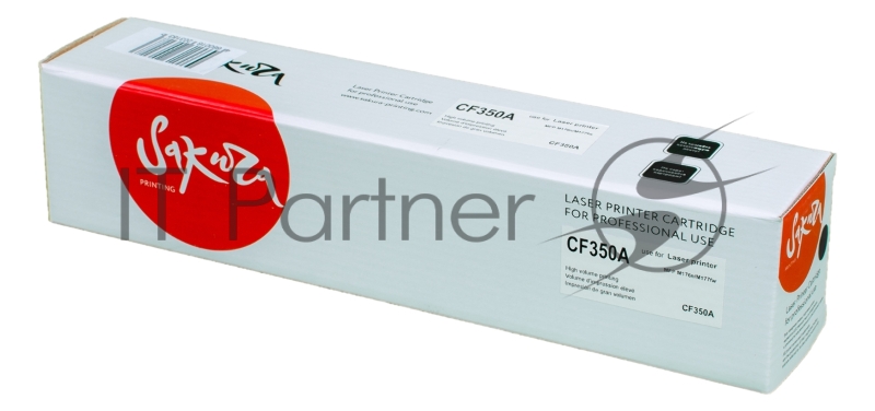 Картридж SAKURA CF350A для HP MFP M176/M177, черный, 1300к.