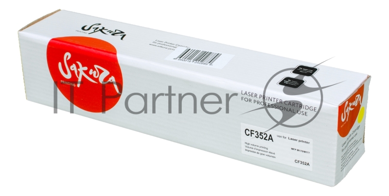 Картридж SAKURA CF352A для HP MFP M176/M177, желтый, 1000 к.