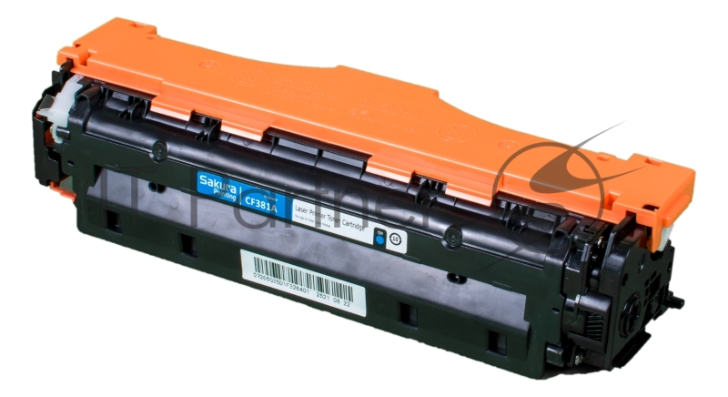 Картридж SAKURA CF381A для HP MFP M476, синий, 2700 к.