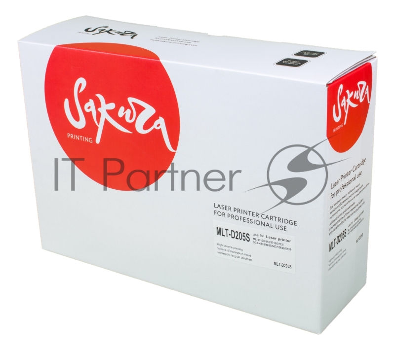 Картридж SAKURA MLTD205S для Samsung ML-3310D/3310ND/3710D/3710ND/S черный, 2000 к.
