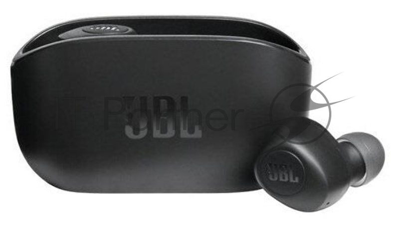 Гарнитура вкладыши JBL Wave 100TWS черный беспроводные bluetooth в ушной раковине (JBLW100TWSBLK)