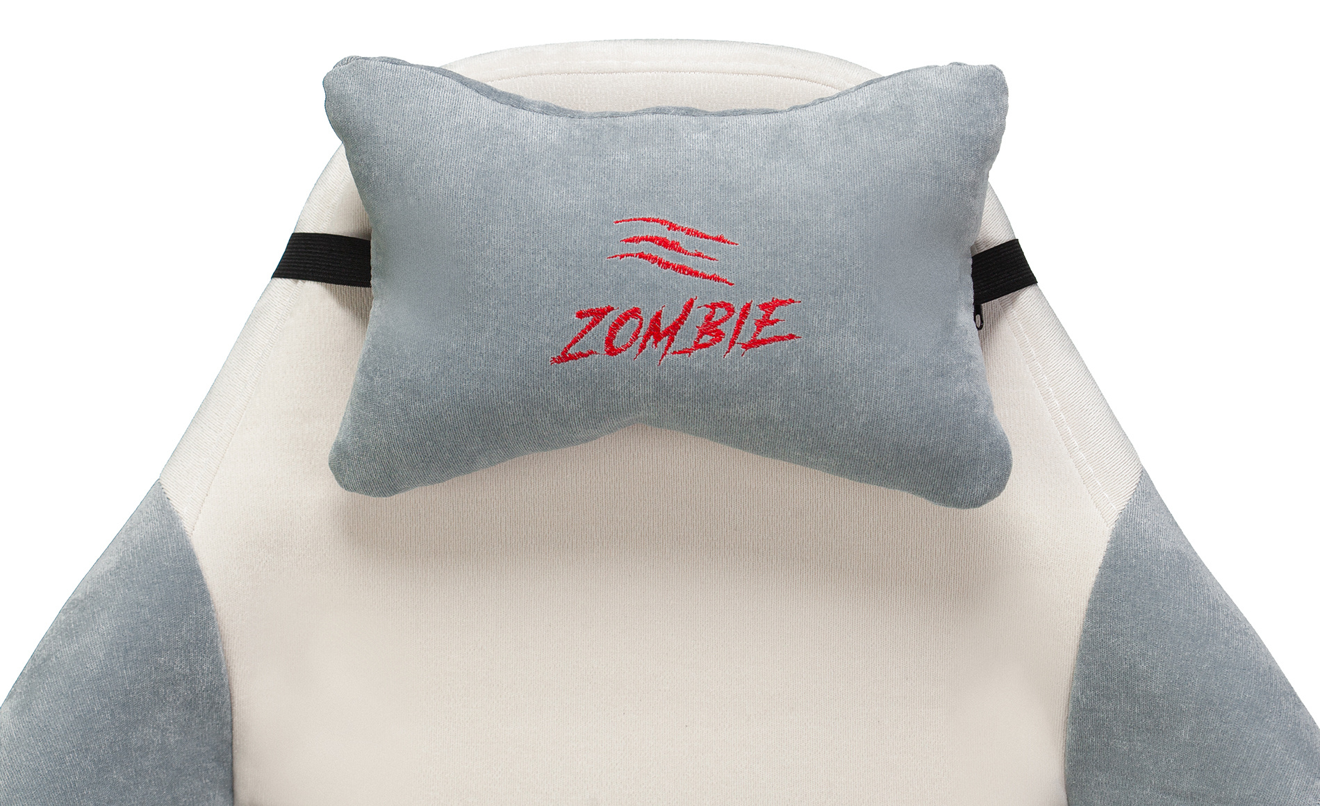 Кресло игровое Zombie EPIC PRO Fabric белый/серо-голубой с подголов. крестовина пластик пластик белый