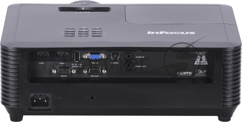 Проектор INFOCUS IN114BBST DLP, 3500 lm, XGA, 30 000:1, (0.621:1) - короткофокусный, 2xHDMI 1.4, VGA in, VGA out, S-video, USB-A (power), 3.5mm audio in, 3.5mm audio out, RS232, лампа до 15000 ч., 1x10W, 2.9 кг