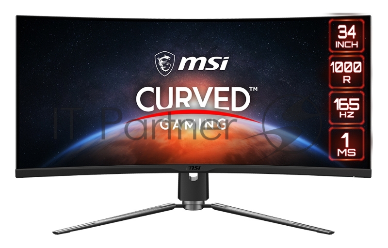 Монитор MSI 34 MPG ARTYMIS 343CQR VA 3440x1440 165Hz FreeSync 400cd/m2 21:9
