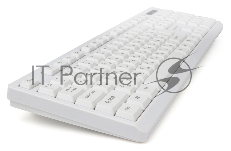 Клавиатура Gembird KB-8355U, USB, бежевый, лазерная гравировка символов, кабель 1,85м