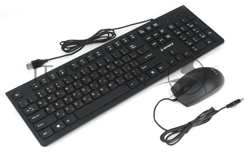 Комплект кл-ра+мышь пров. Gembird KBS-9050, черн.,104кл, 3кн., каб.1.5м