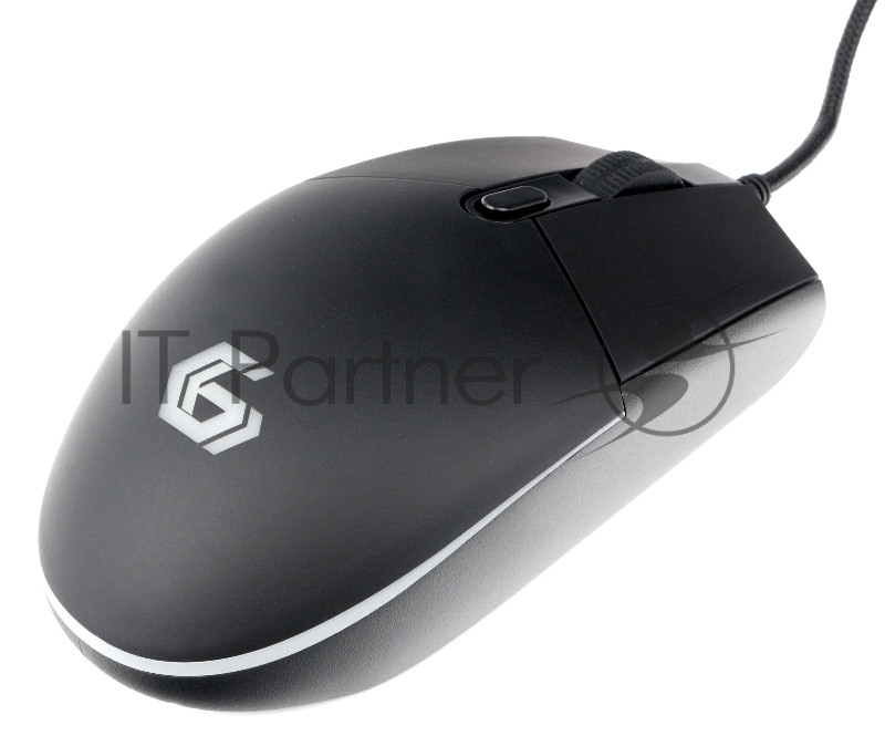 Мышь игровая Gembird MG-780, USB, 2400DPI, 5кнопок+колесо-кнопка, кабель тканевый 1.5 м