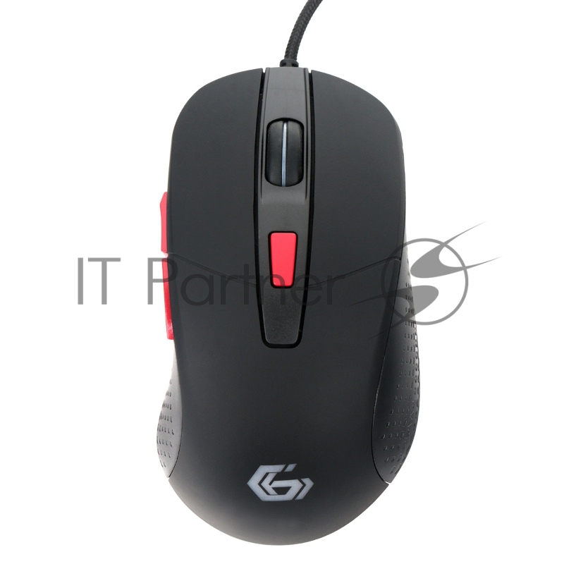 Мышь игровая Gembird MG-790, USB, 2400DPI, 5кнопок+колесо-кнопка, кабель тканевый 1.5 м