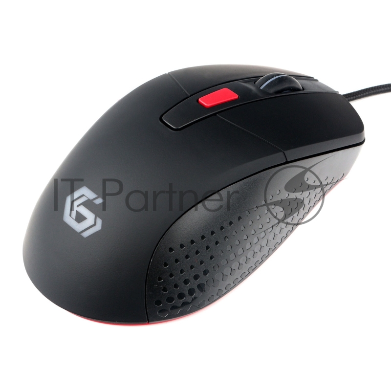 Мышь игровая Gembird MG-790, USB, 2400DPI, 5кнопок+колесо-кнопка, кабель тканевый 1.5 м