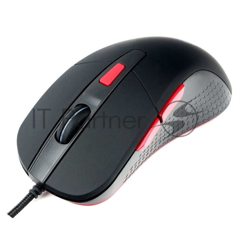 Мышь игровая Gembird MG-790, USB, 2400DPI, 5кнопок+колесо-кнопка, кабель тканевый 1.5 м