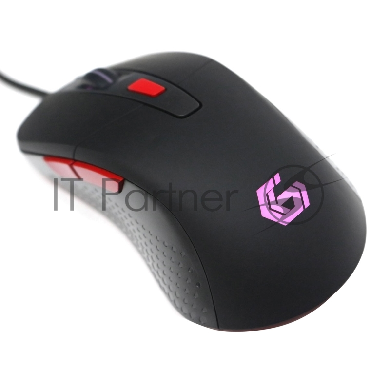 Мышь игровая Gembird MG-790, USB, 2400DPI, 5кнопок+колесо-кнопка, кабель тканевый 1.5 м