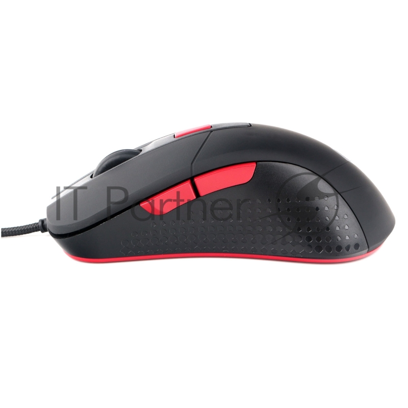 Мышь игровая Gembird MG-790, USB, 2400DPI, 5кнопок+колесо-кнопка, кабель тканевый 1.5 м