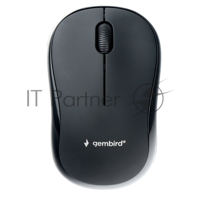 Мышь беспров. Gembird MUSW-255, 2.4ГГц, черный, 3 кнопки,1000DPI