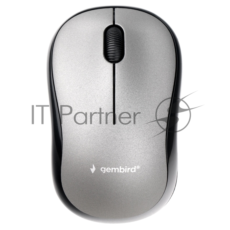 Мышь беспров. Gembird MUSW-260, 2.4ГГц, серый, 3 кнопки,1000DPI