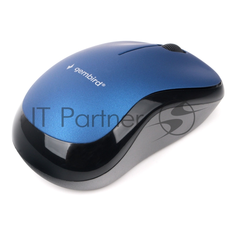 Мышь беспров. Gembird MUSW-265, 2.4ГГц, синий, 3 кнопки,1000DPI