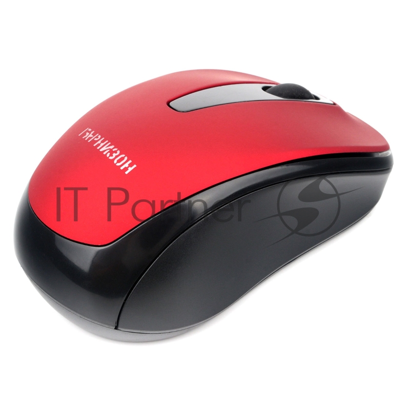 Мышь беспроводная Гарнизон GMW-450-4, красный, 1000 DPI, 2 кн.+ колесо-кнопка