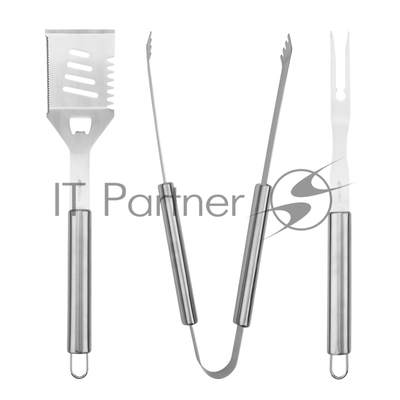 Набор щипцы, вилка и лопатка для гриля СОКОЛ Стандарт