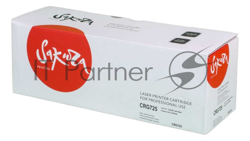 Картридж SAKURA CRG725 для Canon LBP6000/6018/6020/6030/MF3010, черный, 1600 к.