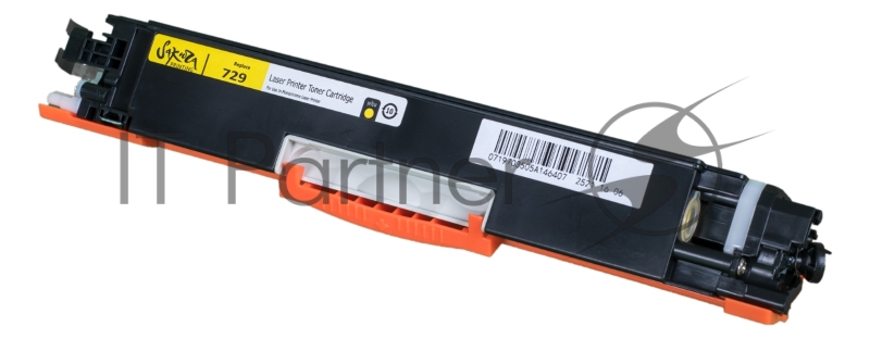 Картридж SAKURA CRG729Y для CANON LBP 7010C/7018C, желтый, 1000 к.