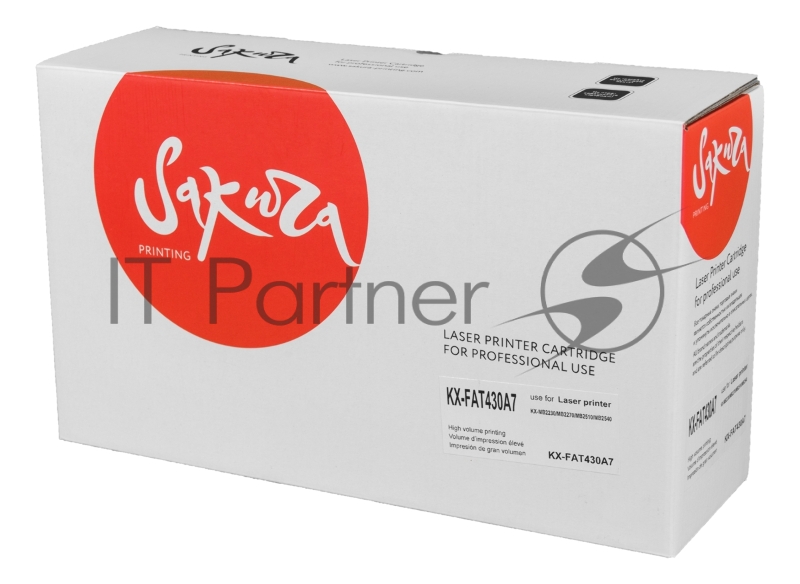 Картридж SAKURA KXFAT430A7 для PanasonicKX-MB2230/2270/2510/2 черный , 3000 к.