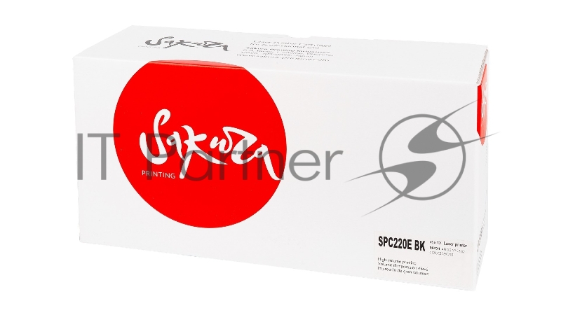 Картридж SAKURA SPC220EBK (406052) для Ricoh Aficio SP C220S, C221SF, C222SF, SP C220N, C221N, C222DN, C240DN, C240SF, черный, 2300 к.