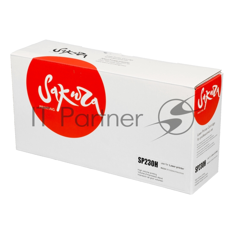 Картридж SAKURA SP230H для Ricoh Aficio SP230DNw/ SP230SFNw, черный, 3 000 к.