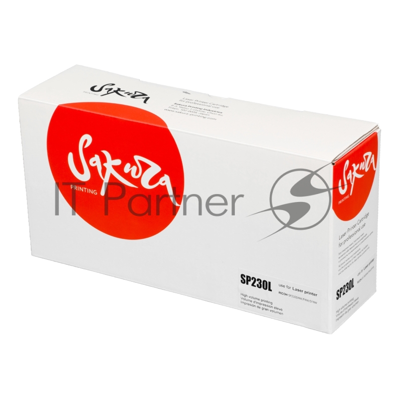 Картридж SAKURA SP230L для Ricoh Aficio SP230DNw/ SP230SFNw, черный, 1 200 к.