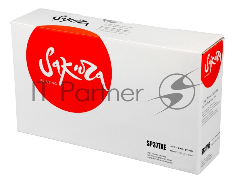 Картридж SAKURA SP377XE для Ricoh Aficio SP 377 Series, черный, 6 400 к.