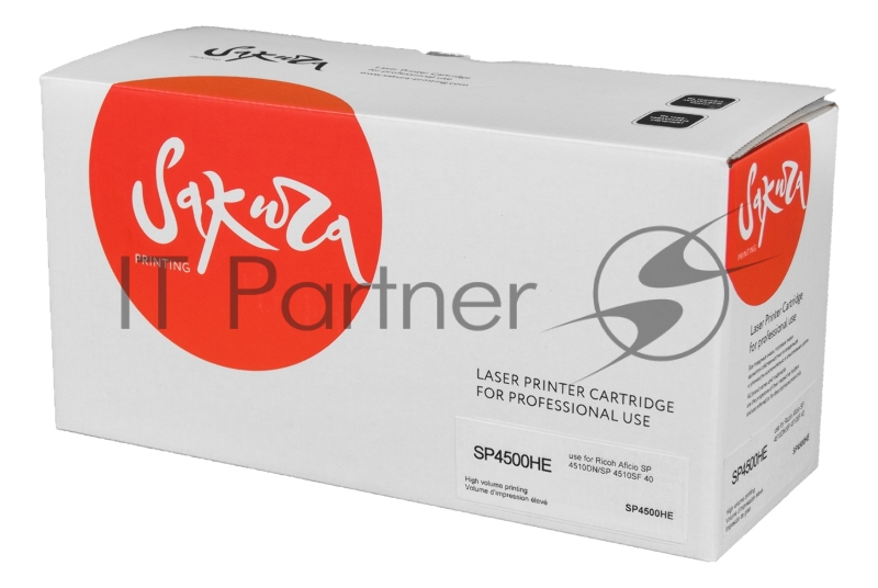 Картридж SAKURA SP4500HE Ricoh Aficio SP 4510DN, Ricoh Aficio SP 4510SF, черный, 12000 к.