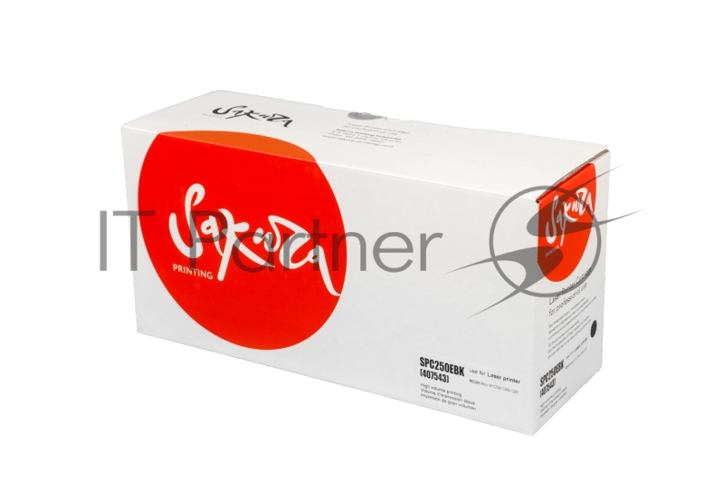 Тонер-туба SAKURA SPC250EBK (407543) для Ricoh Aficio SP C250/ C260/ C261, черный, 2000 к.