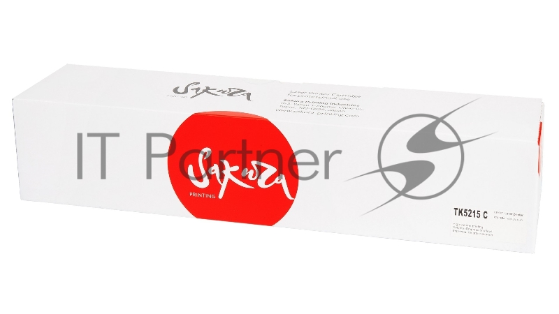 Картридж SAKURA TK5215C для Kyocera Mita TASKalfa 406ci, синий, 15 000 к.